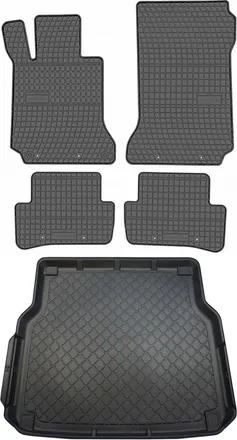 OEM Juego De Alfombrillas De Goma Para Coche Y Alfombrilla Para Maletero Para Mercedes Clase C W204 Familiar (diciembre De 2007 A Septiembre De 2014)