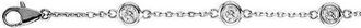 Allurez Lab Diamond Anklet Bracelet Bezel Set 14K in 0.50Ct/white Gold at Nordstrom, Size 9.5