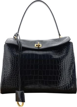 Balenciaga Zwarte kalfsleren Bos Taurus handtas