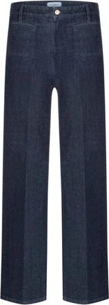 Cambio Tess Wide Jeans - Dames - Loose Fit Jeans - Blauw - 2XS - Denim - Jeans