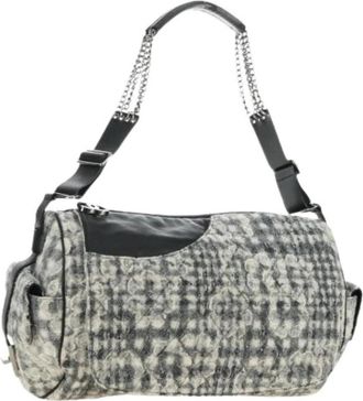Chanel Pre-owned Vintage Schoudertas - Dames - Vintage Schoudertas - Wit - ONE Size - Wol - Vintage