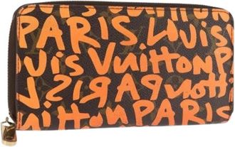 Louis Vuitton Pre-owned Canvas Portemonnee - Dames - Vintage Accessoires - Oranje - ONE Size - Vintage