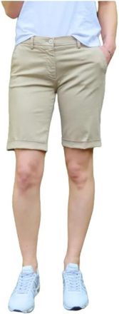 Mason's New York Chino Shorts - Dames - Korte Broeken - Beige - S - Katoen - Korte Broeken