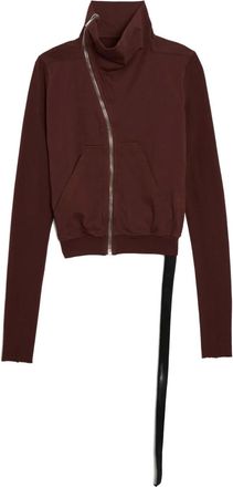 Rick Owens Felpa con zip - Marrone