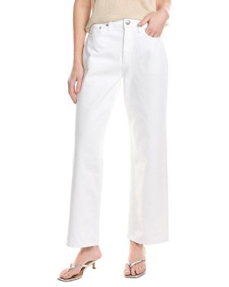 Rag & Bone Rag & Bone Shea Relaxed Optic White Straight Jean