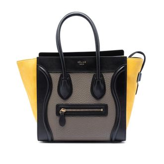 Celine Pre-owned Celine Micro Tricolor Leather Luggage Tote Ladies TR9LTKE44OC11XPS