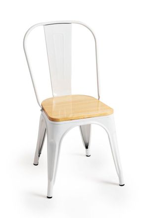 Regalos Miguel Sillas Comedor - Silla Torix Madera Natural - Blanco