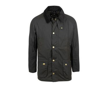 Barbour Cappotto Verde in Cotone con Fodera Tartan - - Jackets - Uomo - Verde - L