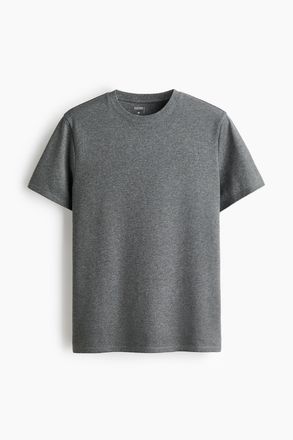 H&M Cooling T-Shirt in Regular Fit - Grau