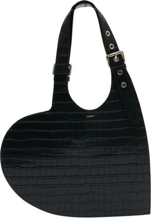 Coperni Belt Heart Tote - Dames - Schoudertassen - Zwart - ONE Size - Leer - Tassen