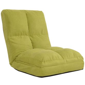 Hhg Nunca Usado] Sill&oacute;n De Suelo Hhg 914, Sill&oacute;n Cama Sill&oacute;n Plegable Sill&oacute;n Funcional, Funci&oacute;n Cama Plegable Estructura De Acero Terciopelo, Verde