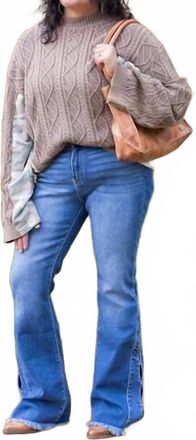 Kancan Rila High Rise Flare Jeans In Blue