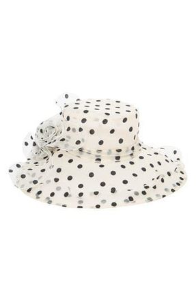 San Diego Hat Company Organza Dress Hat in Polka Dot at Nordstrom Rack
