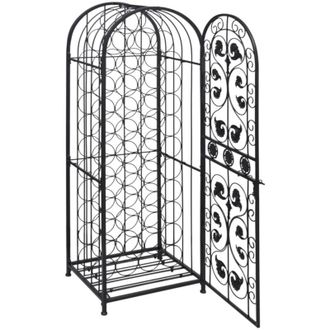 vidaXL Wine Rack for 45 Bottles Metal vidaXL