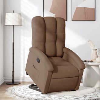 vidaXL Vidaxl - Sill&oacute;n Reclinable Elevable De Tela Marr&oacute;n