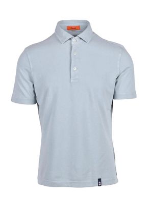 Drumohr Aquamarine Cotton Polo Shirt