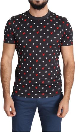 Dolce & Gabbana T-shirt met ronde hals en korte mouwen - Heren - T-shirts - Veelkleurig - M - Katoen - Tops