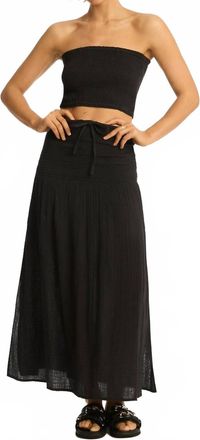 Sea Level Australia Womens Sunset Bandeau Top In Black
