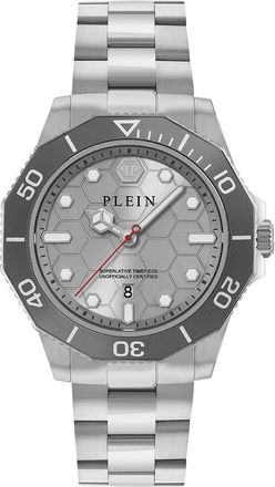 Philipp Plein Aquastorm Mens Silver Watch PW2GA0326 Stainless Steel - One Size