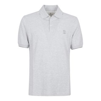 Brunello Cucinelli Brunello Cucinelli, Polo Shirts, male, Gray, Size: 2XL Brunello Cucinelli T-shirts and Polos