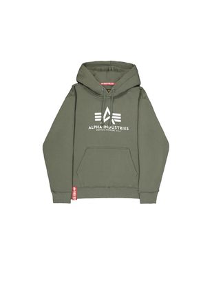 Alpha Industries Hoodie ALPHA INDUSTRIES Basic Hoodie BL, Herren, Gr. XXS, gr&uuml;n (schwarz olive), Obermaterial: 80% Baumwolle, 20% Polyester, regular fit, Sweatshirts H