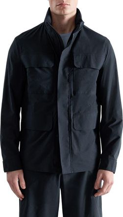 Mango Water Repellent Thermolite Jacket in Navy at Nordstrom, Size Large