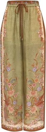 Zimmermann Indra Floral-print Trousers