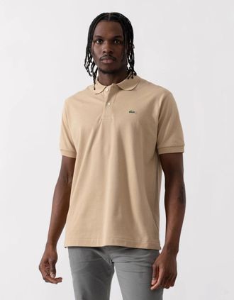 Lacoste Mens Lacoste Classic Fit L.12.12 Mens Short Sleeve Polo Shirt - Viennese 02S - Tan - Size: 40