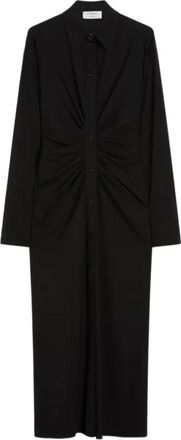 Sportmax Kleedjes, Dames, Zwart, 2Xs, Zwarte Pirania Jurk