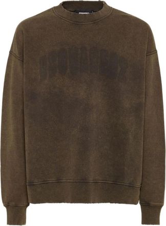 Dsquared2 Bruine Sweater Collectie - Heren - Sweatshirts - Bruin - L - Hoodies & sweatvesten