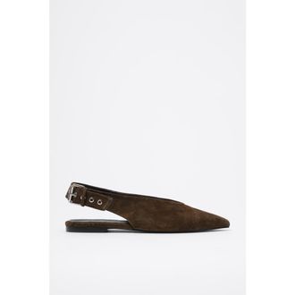 Bimba & Lola Slingback Ballerina in Dark Khaki at Nordstrom, Size 37