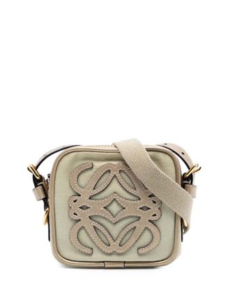 Loewe 2008 Mini Canvas Anagram crossbody bag - Brown