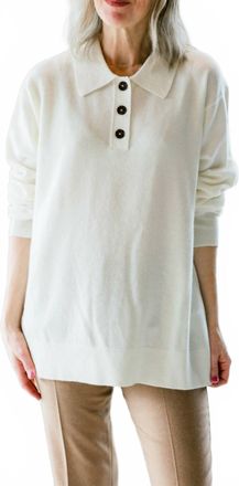 The Garment Como Polo Sweater In Cream