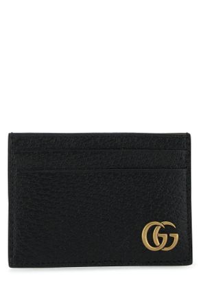 Gucci Black Leather Marmont Card Holder