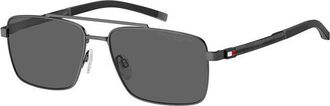 Tommy Hilfiger TH 2078/S SVK/M9 Mens Sunglasses Silver Size 58