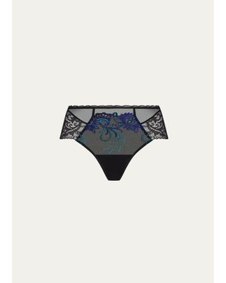 Lise Charmel Embroidered Lace & Tulle Boyshorts