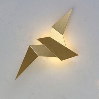 OEM Aplique De Pared Led Moderno Con Forma De P&aacute;jaro Volando (1 Unidad) Para Dormitorio O Sala De Estar