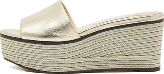Jimmy Choo London Espadrillas con zeppa - Oro