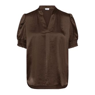Saint Tropez Blusa - Blouses & Shirts - Mujer - Marr&oacute;n - L