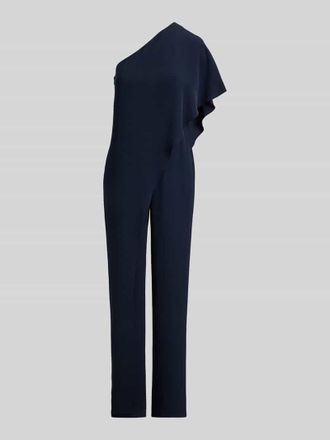 Lauren Ralph Lauren Jumpsuit mit One-Shoulder-Ausschnitt in Marine, Gr&ouml;&szlig;e 34