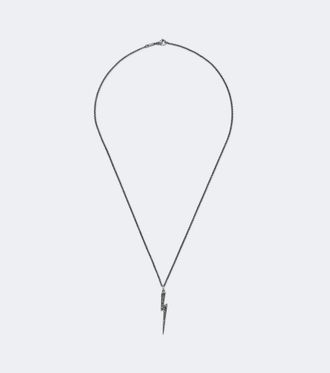 Ileana Makri Thunder 18kt white gold necklace with diamonds