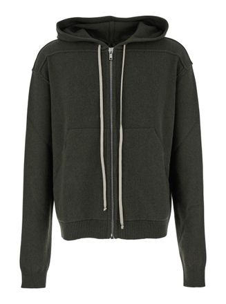 Rick Owens Dark Green Hood Sweatshirts