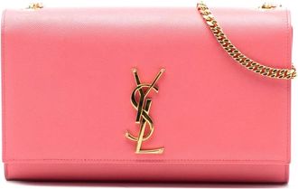 Saint Laurent Pre-owned Cross Body Bags, female, Pink, Size: ONE SIZE Pre-owned Chain Wallet