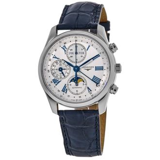 Longines Master Collection Automatic 40mm Silver Dial Leather Strap Mens Watch L2.673.4.71.2