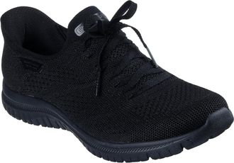Skechers Womens Virtue Hands Free Slip-ins, Black/Black, 10