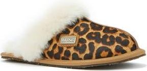 Australia Luxe Genuine Shearling Mule Slipper in Leopard at Nordstrom Rack, Size X-Small M