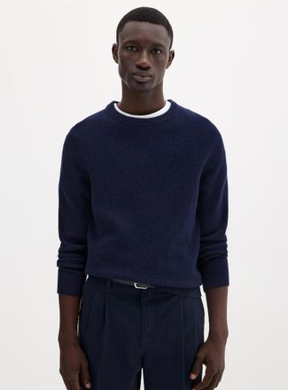 Le 31 Mens Crew-neck sweater Recycled lambswool