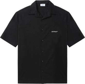 Off-white Gothic Arrow poplin shirt - men - Cotton - 48 - Black