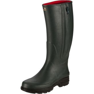 Parforce Wellington boots with zip and neoprene lining. Green Size: 12 UK