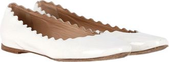 Chlo&eacute; Womens Patent Leather Lauren Ballet Flat (Authentic Pre-Loved)